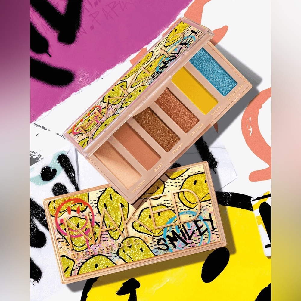Naked Urban Decay Mucho Smiley Eyeshadow Palette Makeup Glam Drag Shimmer